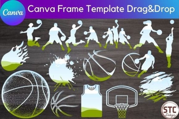 16 Basketball Canva Frame Bundle: Design Freedom