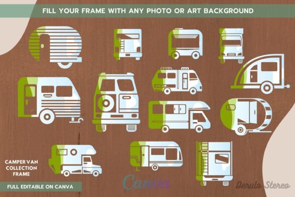 Camper Van Collection Canva Frame: Your Creative Shortcut