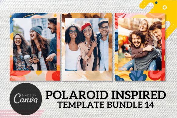 Canva Template Polaroid 14: A Floral Nostalgia for Modern Memories