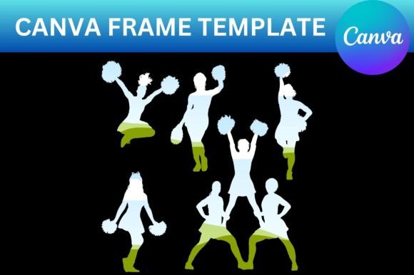 Cheerleader Canva Frame: Instant Spirit for Your Designs