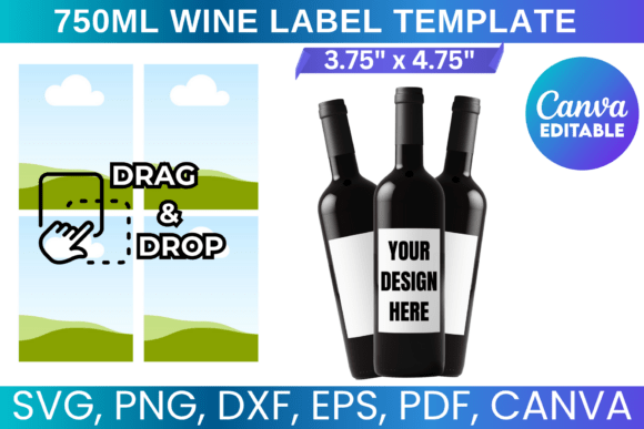 Crafting Memorable Moments with a 750ml Wine Label Template