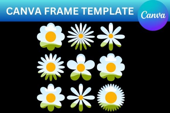 Daisies Canva Frame Template: A Fresh Take on Floral Design
