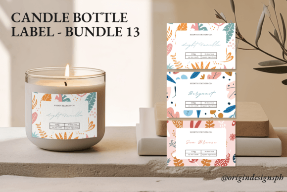 Elevate Your Brand with Canva Candle Label Template 13