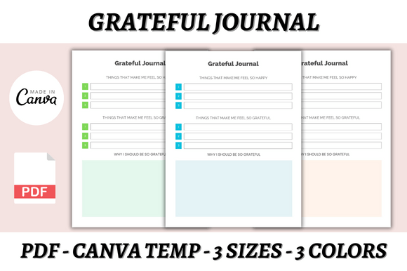Grateful Journal Canva Template: A Designer's Guide