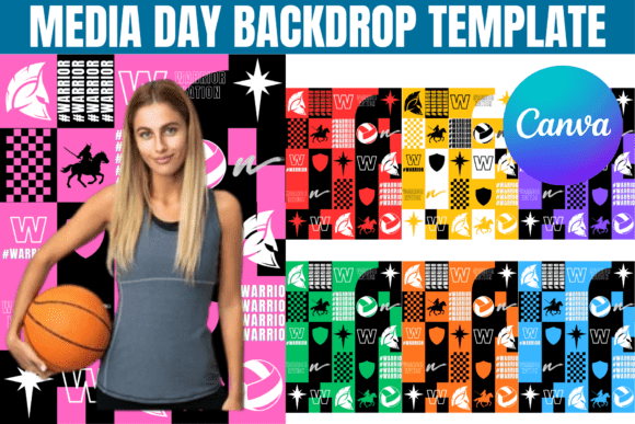 Master Your Team's Image with an Editable Media Day Backdrop
