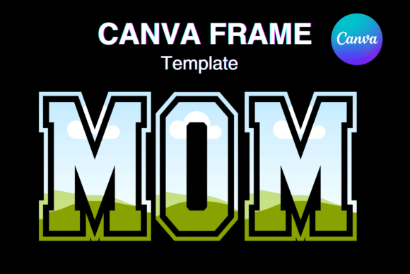 MOM Canva Frame Template Varsity Sport: Instant Team Spirit