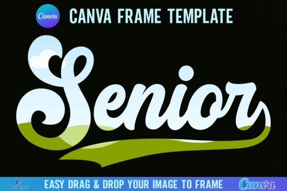 Senior Canva Frame Template Retro: A Designer’s Nostalgic Asset