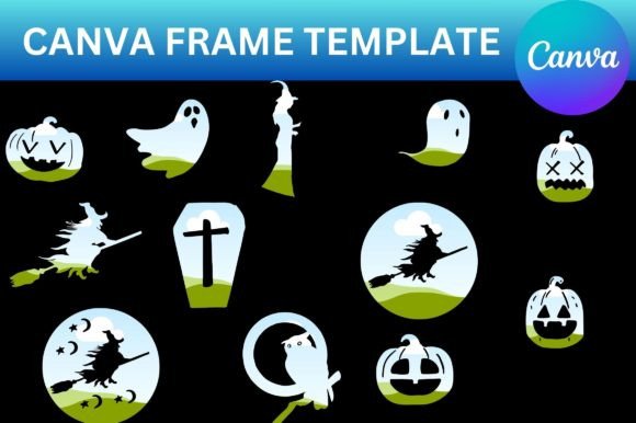 Spooky Style Made Simple: Halloween Canva Frame Template