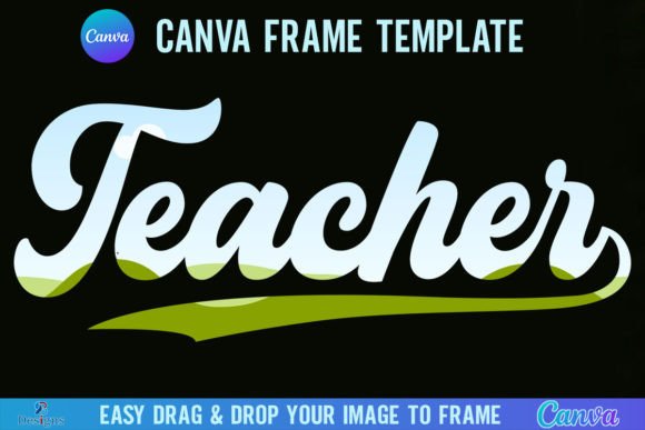 Teacher Canva Template Frame Retro: Vintage Charm for Modern Projects