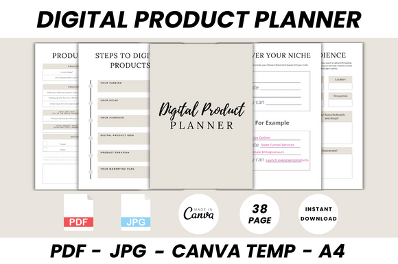 The Ultimate Digital Product Planner: Organize Your Creative Business in Canva