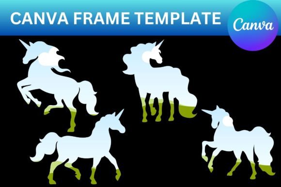 Unicorn Canva Template Frame: Creative Designs
